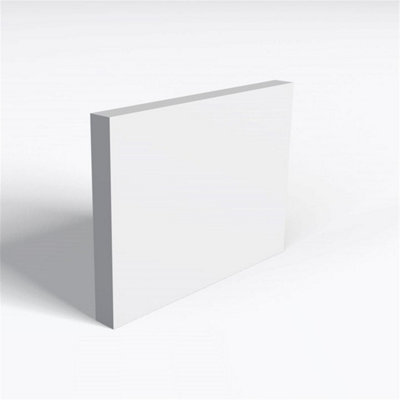 Pack of 5 (Total 5 Units) - Moisture Resistant MDF Primed Square Edge Skirting Board - 18mm (T) x 94mm (H) x 4200mm (L)