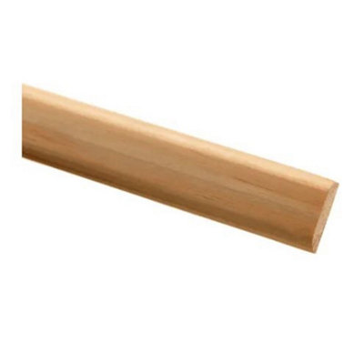 PACK OF 5 (Total 5 Units) - Premium FSC Hardwood D Shape - 4mm x 21mm x 2400mm Length