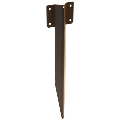Pack of 5 (Total 5 Units) - Single Sleeper Straight Support Spike - Brown - 440mm (L)