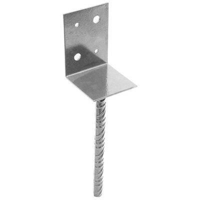 Pack of 5 (Total 5 Units) - Sleeper / Base Anchor Bracket to Concrete - Galvanised - 220mm (L)