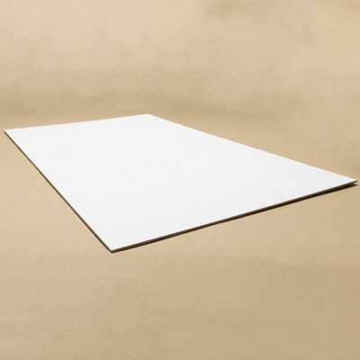 Pack of 5 White Faced MDF Laser Compatible Boards 600mm x 400mm x 3mm