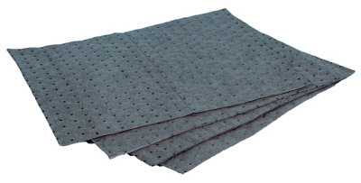 Pack of 50 General Purpose Maintenance Universal Absorbent Heavyweight Spill Pads - Each pad absorbs Approx 1Litre Each