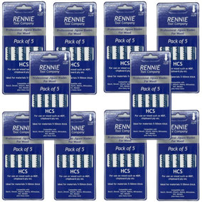 Pack Of 50 Rennie Tools - Straight and Fast Cuts Jigsaw Blades For Wood Compatible With Bosch Dewalt Makita Milwaukee And More