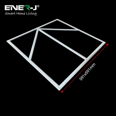 Pack of 6 60x60cm LED Frame Light with Blue Arrow Design 40W Cool White