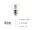 Pack Of 6 LED Light Bulbs 5 W Aluminium Glass Clear Bulb