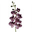 Pack of 6 x 100cm Artificial Phalaenopsis Orchid Purple Stem