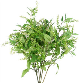 Pack of 6 x 85cm Artificial Green Foliage Spray