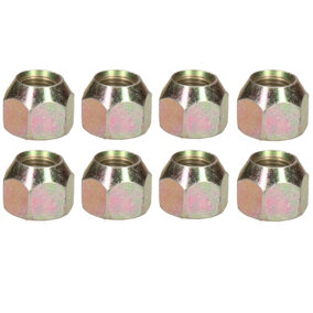 Pack of 8 3/8" UNF Conical Wheel Nuts Nut For Trailer Suspension Hubs Trailers
