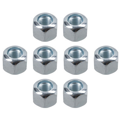 Pack of 8 3/8" UNF Wheel Nuts Nut For Trailer Suspension Hubs