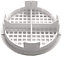 Pack of 8 fiXte 70mm Lattice Design White Plastic Push in Circular Soffit Vents Roof Air Vents