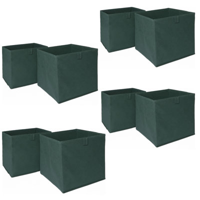 Pack of 8 Folding Storage Organiser Cube Home Laundry Box