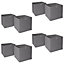 Pack of 8 Folding Storage Organiser Cube Home Laundry Box