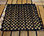 Pack of 9 30cm x 30cm Green-blade Wooden Decking Tiles - 0.75 sqm