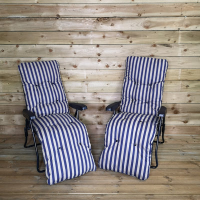 Striped sun hot sale loungers