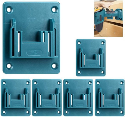 Wall Mount Tool Holder For Makita/dewalt Miwatch - 6 Pieces 14-18 V Power Tool Drilling Tools