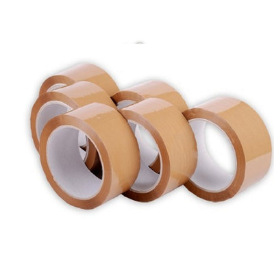 Packaging Polyprop Tape (Pack of 6) Clear (48mm x 66m)