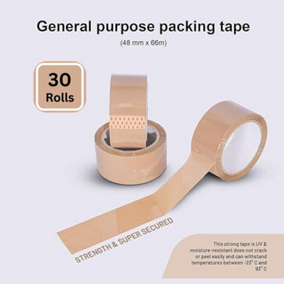 Packing Parcel Packaing 2 Inch Tape 48mm x 66m Strong Heavy Duty Brown ...