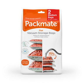 Packmate 2pc Medium Flat Vacuum Storage Bag Sets (45x60cm)