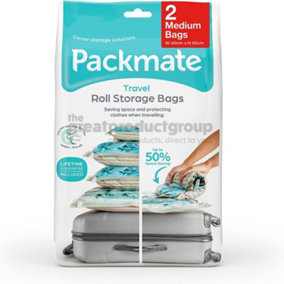 Packmate 2PC Medium Travel Roll Storage Bags