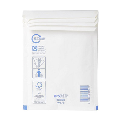 Padded Bubble Envelopes (100 Pack) - 240mm x 320mm Self-Seal Postal ...