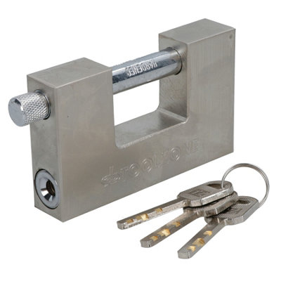 Padlock Steel Security Shutter Lock Container Door 100mm Rotating Shackle