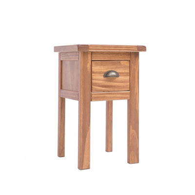 Padua 1 Drawer Petite Bedside Table Brass Cup Handle DIY at B&Q