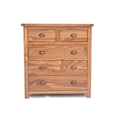 Padua 5 Drawer Chest of Drawers Brass Cup Handle