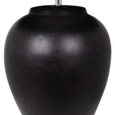 Pagazzi Belen Ceramic All Black Table Lamp