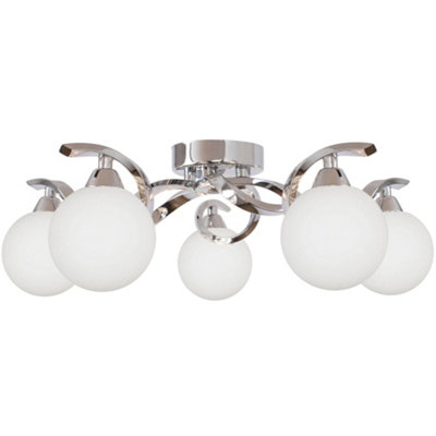 Pagazzi Bombo 5 Light Semi Flush Ceiling Light