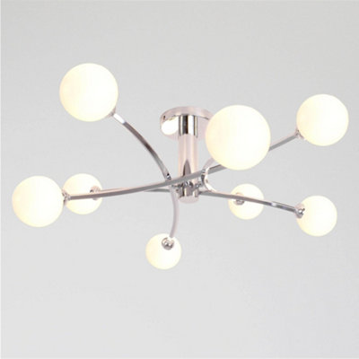 Pagazzi Bombo 8 Light Ceiling Light Polished Chrome