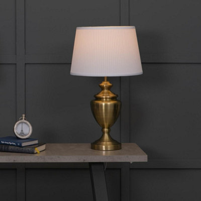 Pagazzi Giona Large Urn Lamp Antique Brass 1 Light Table Lamp with