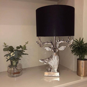 Pagazzi Hamish Silver Stag Table Lamp