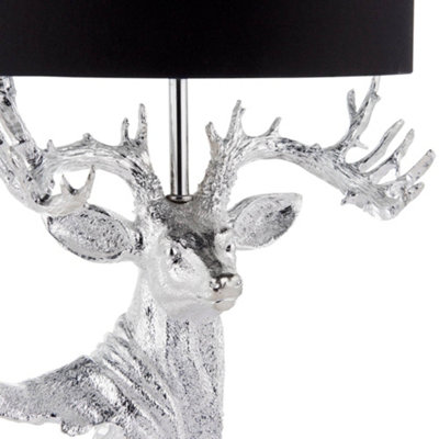 Silver stag lamp outlet