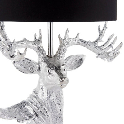 Pagazzi Hamish Silver Stag Table Lamp