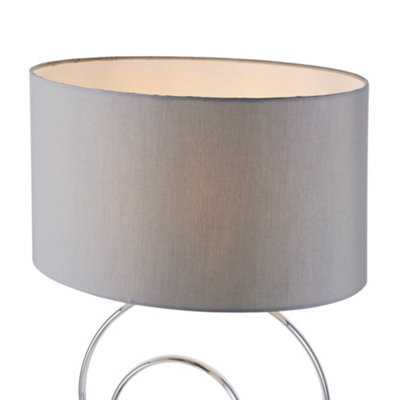 Pagazzi Links Chrome and Grey Table Lamp