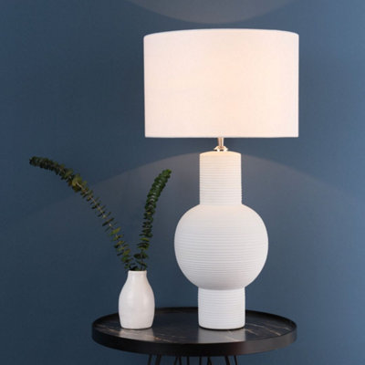 Pagazzi Meredith White Ceramic Table Lamp