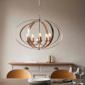 Pagazzi Midnight 5-Light Satin Gold Pendant