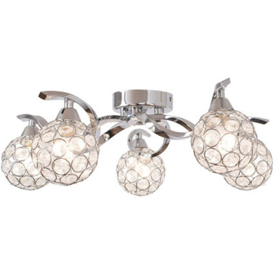 Pagazzi Zana 5 Light Semi Flush Ceiling Light