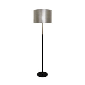 Pagazzi Zanita 1 Light 2 Toned Stem Silver Floor Lamp