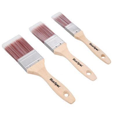 Paint Brush Painting + Decorating Synthetic Brushes Wooden Handle 1" - 2" 15pk