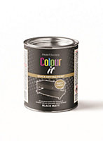 Paint Factory Colour It Black Matt Paint Tin 300ml