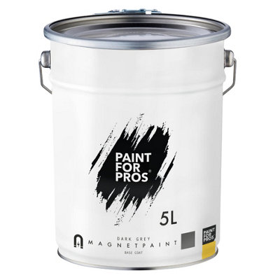 Paint For Pros - Magnet Paint 5L - turns virtually any smooth flat surface into a magnetic work or play area