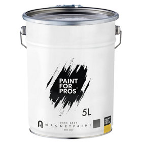 Paint For Pros - Magnet Paint 5L - turns virtually any smooth flat surface into a magnetic work or play area