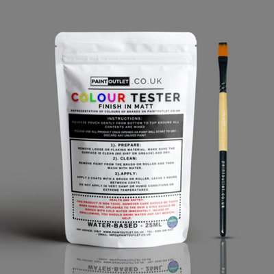 Paint Outlet Colour Tester Pouch 25ML - Baby Pink