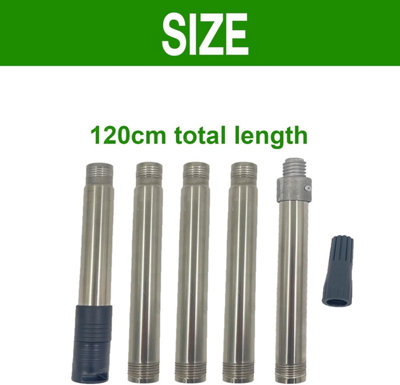 Paint Roller Extension Pole for Screw Fit or Push Fit Rollers 120cm Pole for Painting