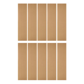 Paintable Slat Wall Panels - Pack of 10