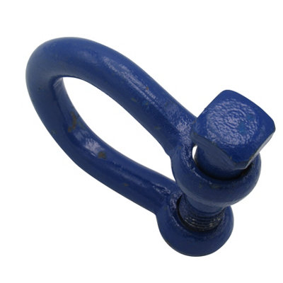 Painted Trawler Bow Shackle Square Head Pin 16MM (Blue Fishing Boat Connector Marine Omega) - 7