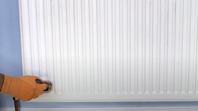 How to paint a radiator at B&Q