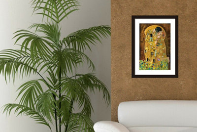 Painting by Gustav Klimt - The Kiss Canvas Room Decor Gifts for Girls Peel and Stick