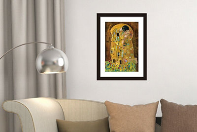 Painting by Gustav Klimt - The Kiss Canvas Room Decor Gifts for Girls Peel and Stick